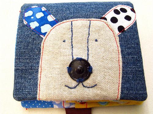 Handsewn Critter Wallet - One of Mary's recent craft projects